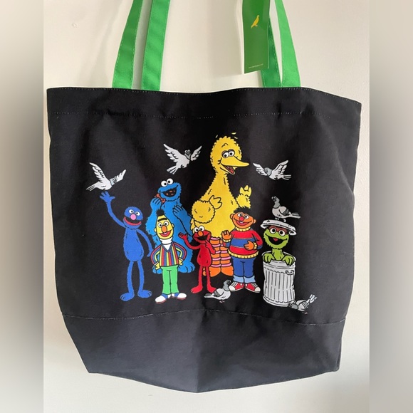 BRAND NEW w/tags Jeff Staple x Sesame Street Canvas shoulder Tote bag - Picture 5 of 5